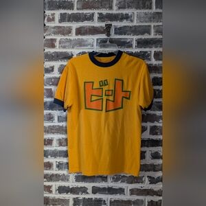 Sega-Jet Set Radio Yellow and Blue Ringer Tee Mens Size M